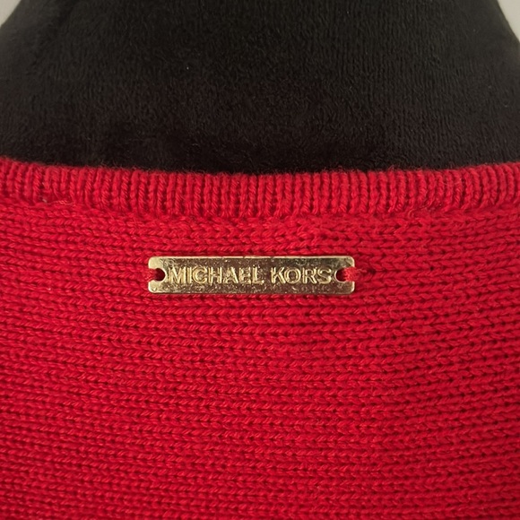 Michael Kors Red Tunic Sweater - Picture 7 of 11